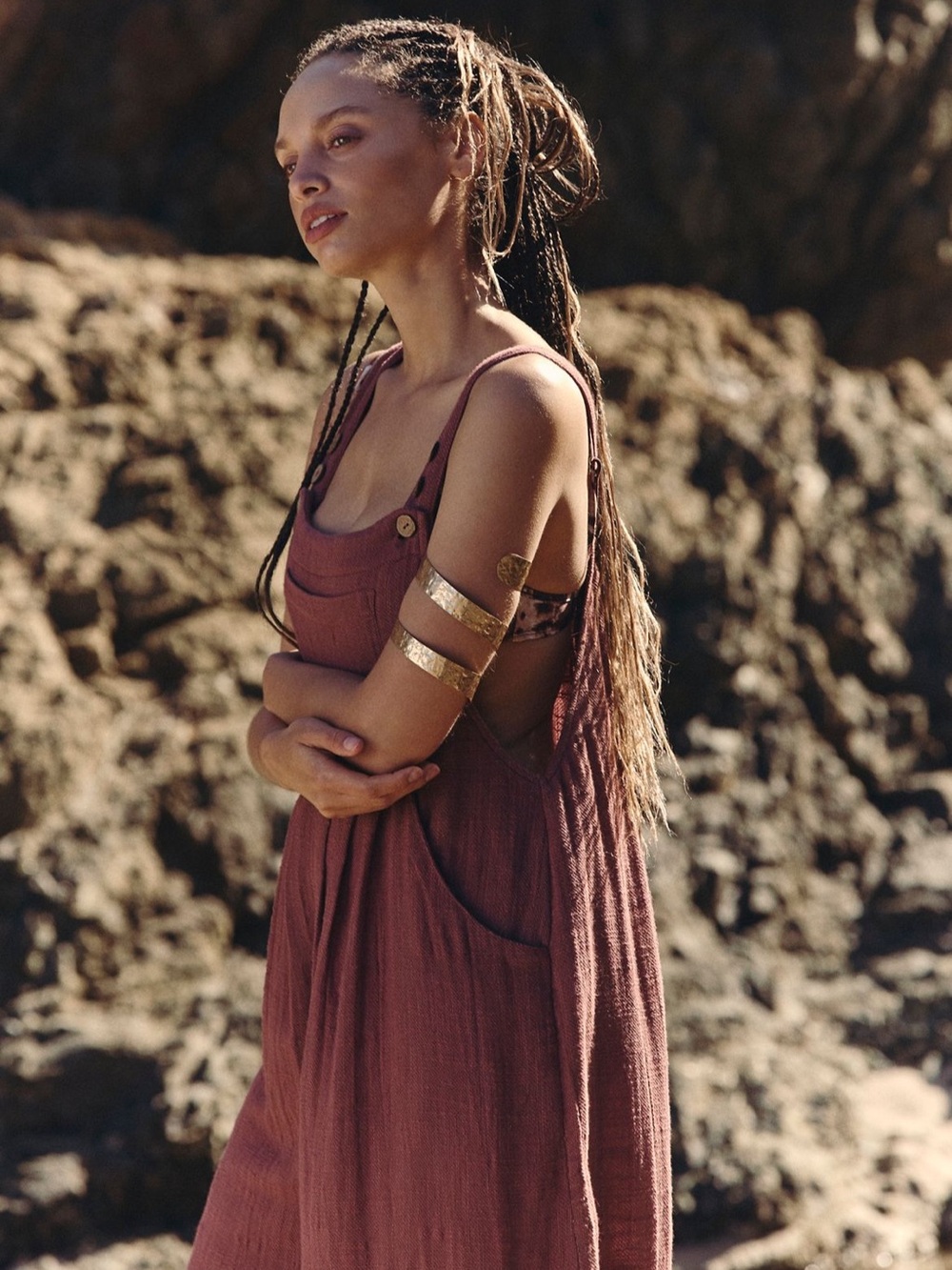 NWOT Free People Gold Cavo Paradiso Arm Cuff
